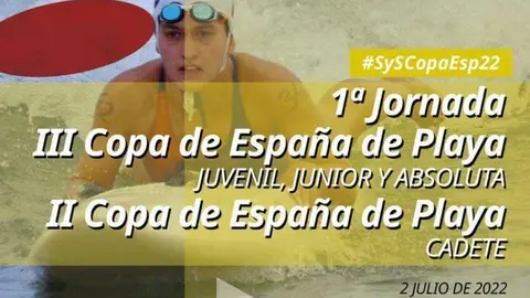 Cartel Copa de España de Playa de Salvamento y Socorrismo
