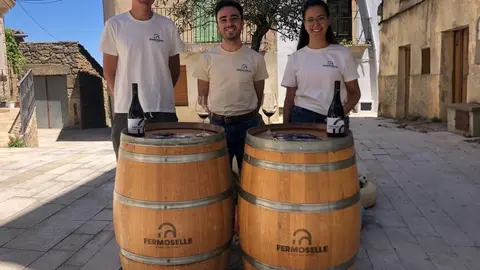 Fernando, Daniel y Marta en Fermoselle