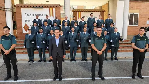 La Comandancia de la Guardia Civil de Zamora
recibe a 27 Guardias Civiles alumnos/as en su
periodo de prácticas