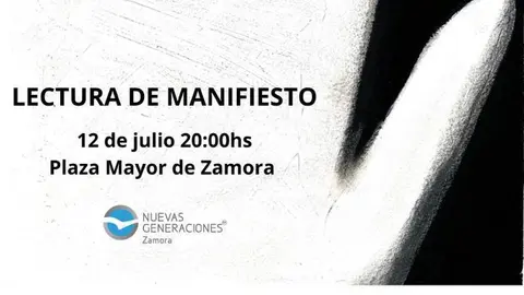 Cartel homenaje Miguel Ángel Blanco en Zamora