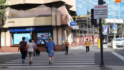 Foto de archivo de una sucursal bancaria de Salamanca v&iacute;a Salamancartvaldia.es