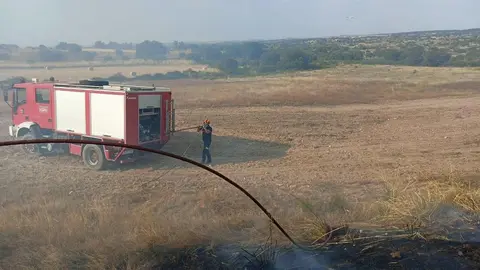 Incendio en Mogátar. Fotografía: CEDIDA