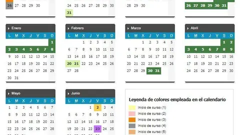 Calendario escolar