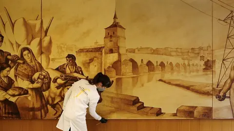 Intervención en el mural