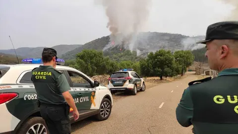 Incendio vía Guardia Civil