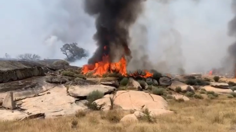 Incendio imagen de archivo