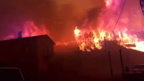 Foto de archivo del incendio en San Martín de Tábara