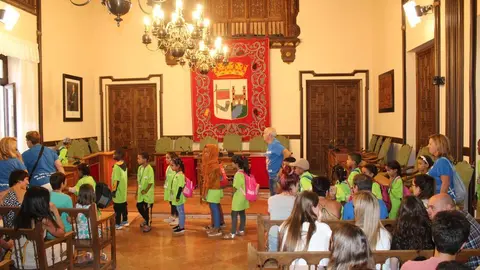 Recepción niños saharauis 01. imagen de archivo