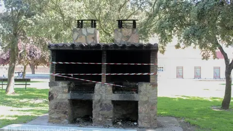 Barbacoa instalada en la ciudad. Foto Interbenavente