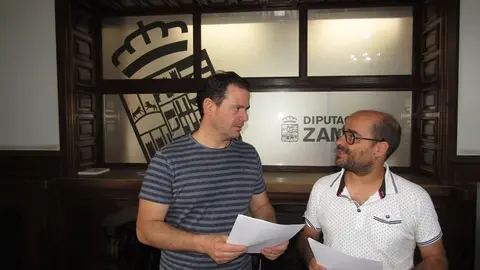 Antonio Juárez y Eduardo Folgado en la Diputación de Zamora