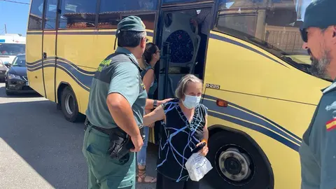 Realojo de los habitantes de los seis municipios afectados por el segundo incendio de Losacio. Fotografía: GC