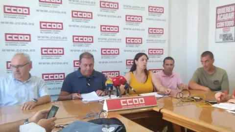 Rueda de prensa en CC OO sobre el CTR