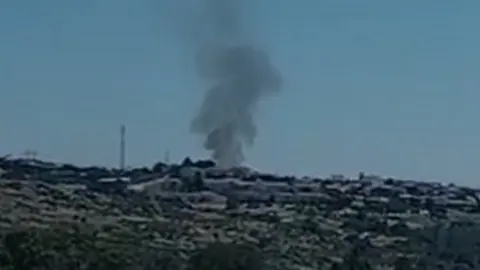 Columna de humo en Muelas del Pan