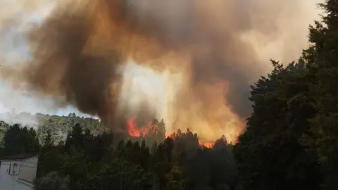 Imagen de archivo del incendio San Martín del Pedroso