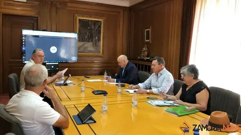 Reunión de la Junta Rectora de la UNED en la Diputación. Foto Marcos Vicente