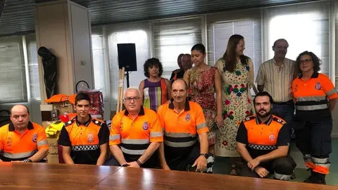Entrega de material a Protección Civil Zamora