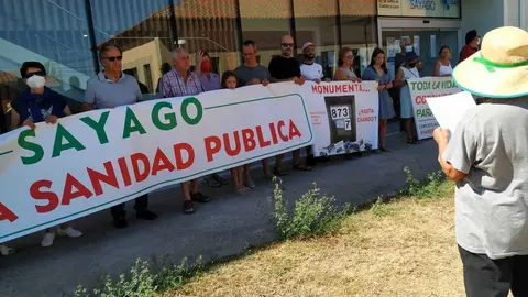 Sayago celebra un año de protestas sanitarias. Fotografía: CEDIDA