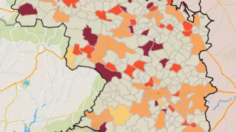 Mapa IA municipios a siete días (29 de julio)