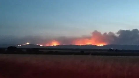 Imagen de archivo del incendio de Losacio
