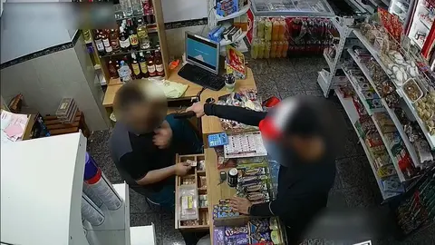 Atraco menor establecimiento. Fotografía: Guardia Civil