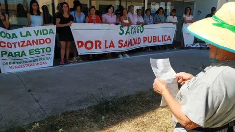 48 protesta sanitaria en Bermillo de Sayago