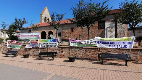 Concentración Faramontanos de Tábara contra las macrogranjas porcinas