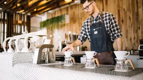 Camarero. Fotograf&iacute;a de archivo