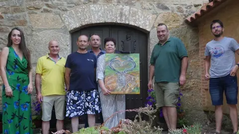 Angélica López durante el acto de entrega de la obra donada a favor de la asociación 'La Culebra no se calla'. Fotografía: AL