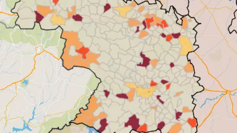 Mapa IA municipios a siete días (9 de agosto)