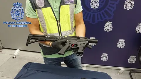 Subfusil AR9 ensamblado con piezas impresas en 3D