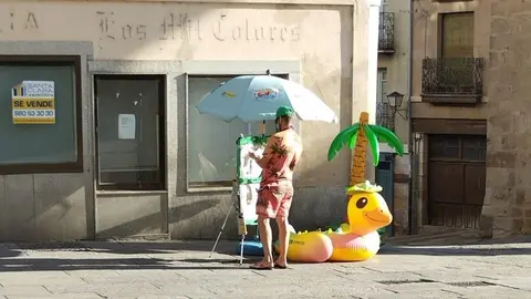 El vendedor "playero" de la ONCE