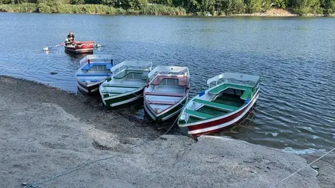 Las nuevas barcas para cruzar el río
