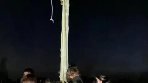 Puesta del Mayo en Granja de Moreruela