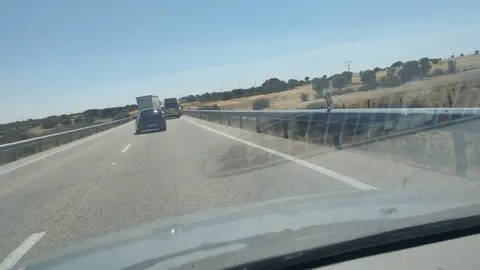 N-122,  a su paso por Muelas del Pan