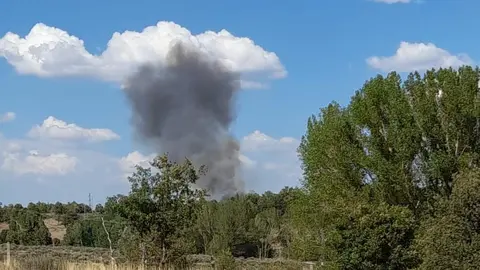 Incendio Santa María del Val @INFOCYL