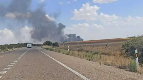 incendio autovía. Imagen de Archivo