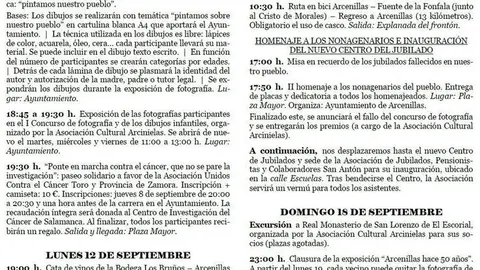 fiestas arcenillas 2022