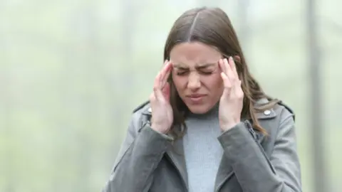 Migraña. Fotografía de archivo