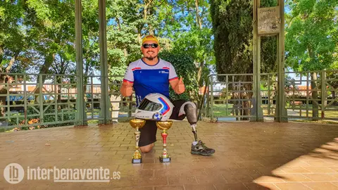 El piloto Carlos Blanco. Fotografía: Interbenavente.es