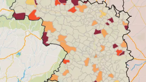 Mapa IA municipios a siete días (9 de septiembre)