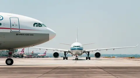 avion foto archivo