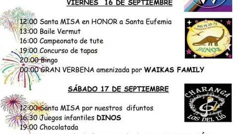 fiestas santa eufemia del barco