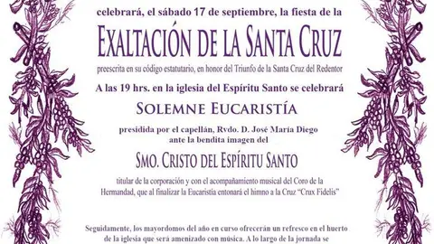 Fiesta de la Exaltaci&oacute;n de la Santa Cruz