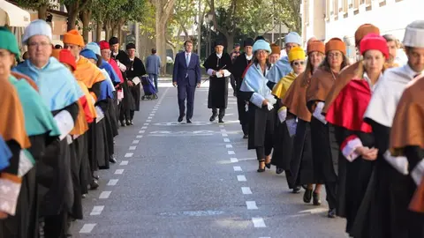 El presidente de la Junta, Alfonso Fernández Mañueco, ha participado hoy en el acto de inauguración de apertura del Curso Académico 2022-2023 en las Universidad de Castilla y León, celebrado en Valladolid. Fotografía: JCYL