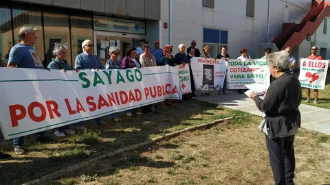 54 protesta sanitaria en la ZBS de Bermillo. Fotografía: CEDIDA
