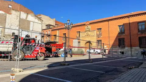 Obras de renovación del entorno del Hospital de la Piedad. Fotografía: Interbenavente