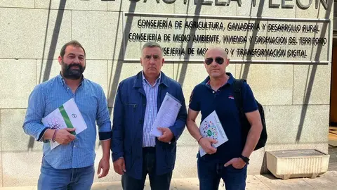 Agustín Argulo, Mariano Prieto y Alejandro Muñoz, de CSIF