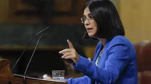 Carolina Darias durante su intervención en el Congreso de los Diputados