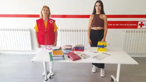 Recogida de material escolar Cruz Roja