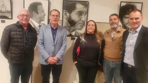 Ángel Blanco en la exposición Toreo a lápiz